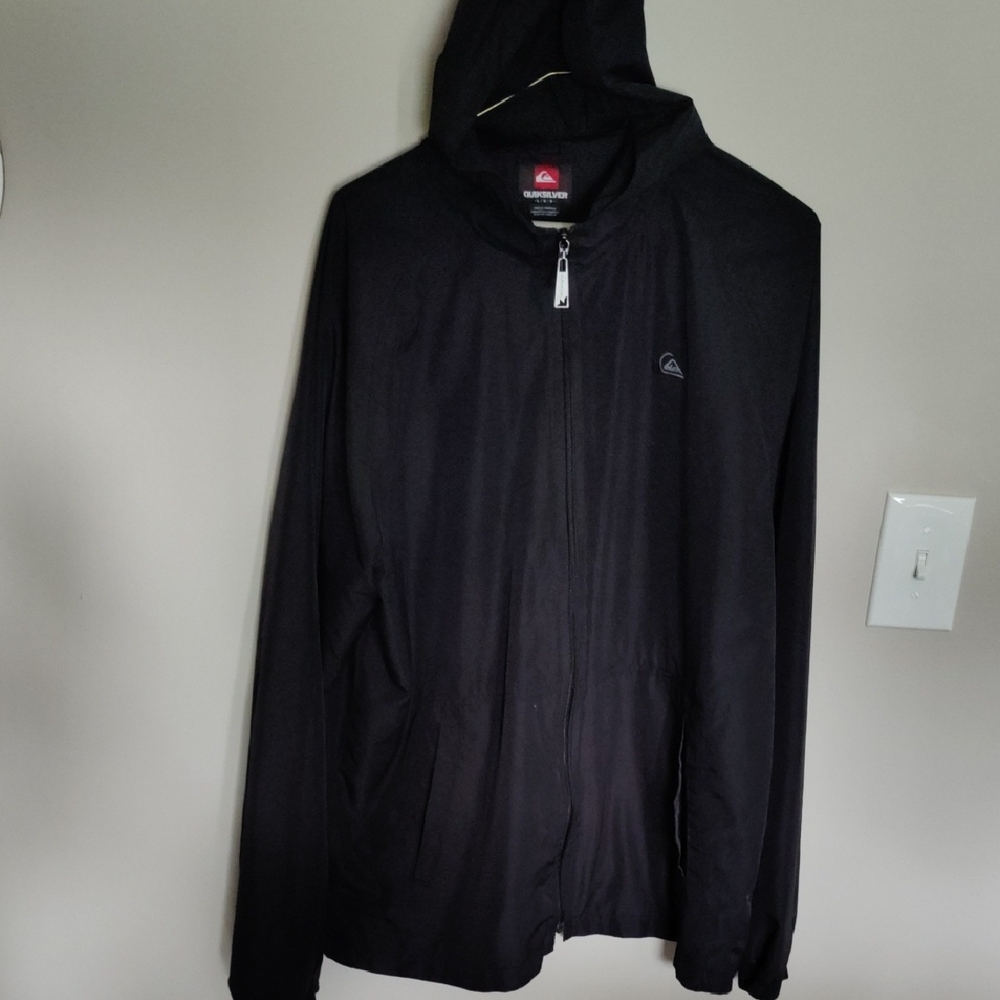 Quiksilver Men's Black Windbreaker Jacket